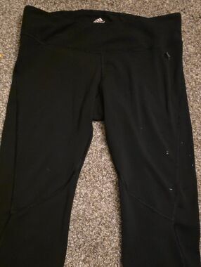 adidas Black Performance Leggings with Logo